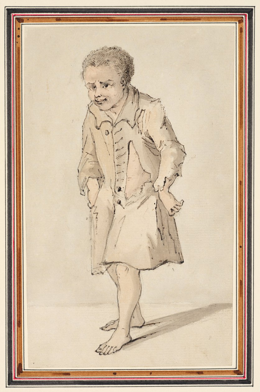 Little Cazey, cca 1747 (tužka, pero, inkoust a akvarel na papíře) od Louis Philippe Boitard