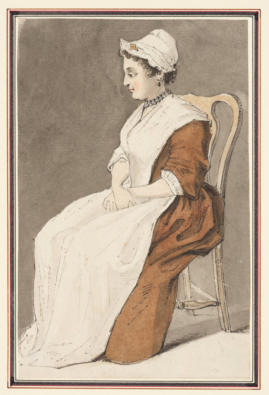 Sedící žena od Louis Philippe Boitard