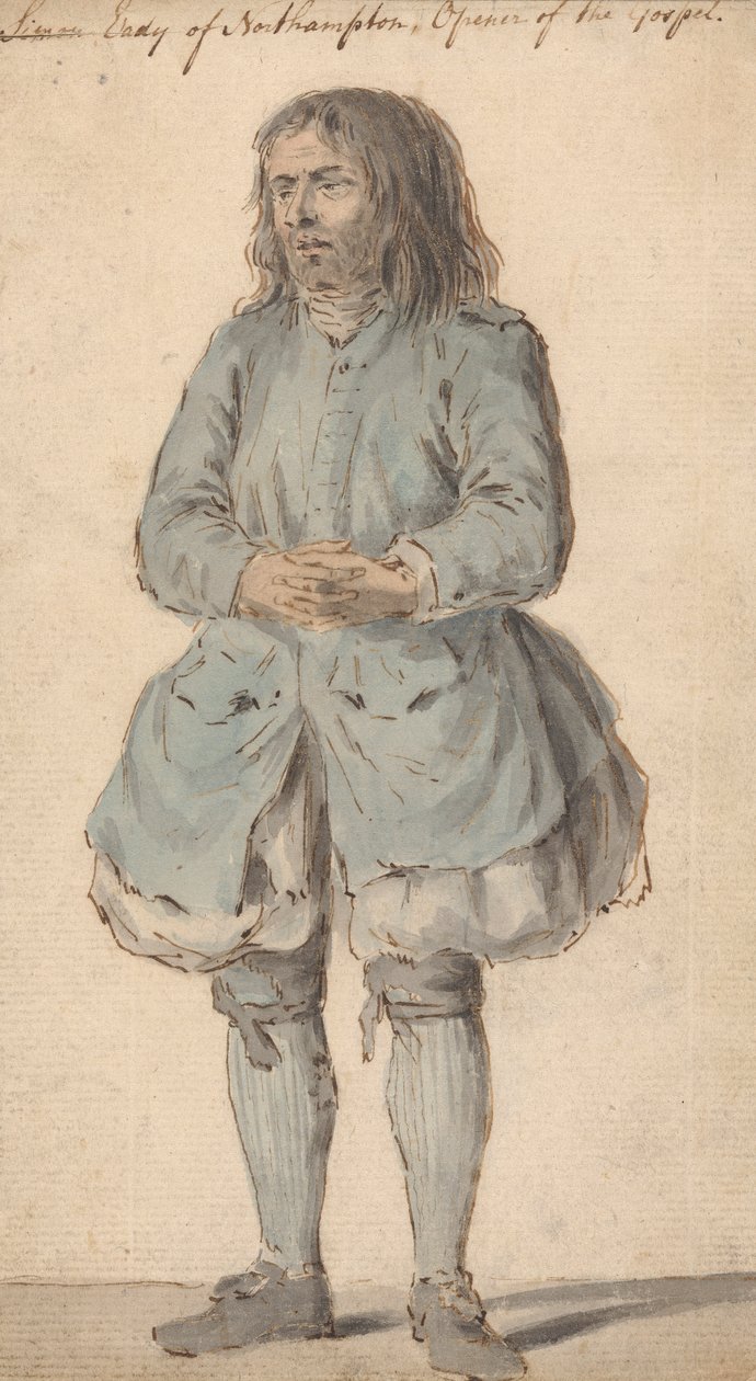 Simon Eady z Northhamptonu, otvírák evangelia od Louis Philippe Boitard