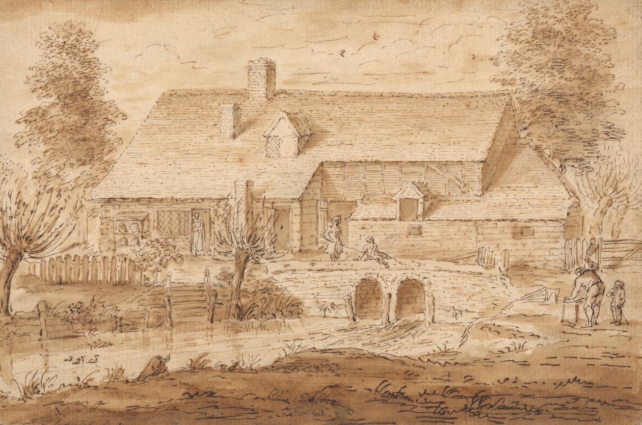 Pohled poblíž Aldenham, Herts od Louis Philippe Boitard