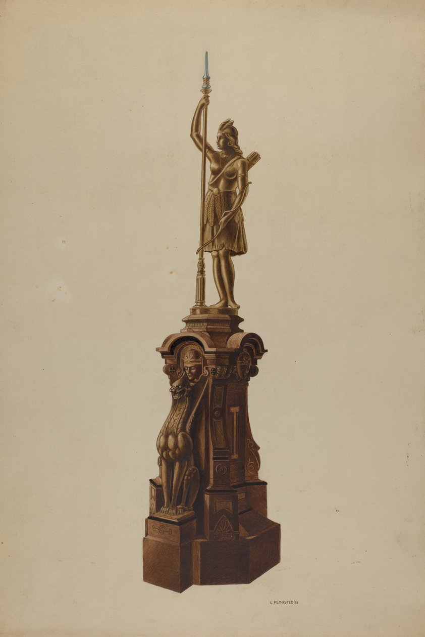 Newel Post, 1938. od Louis Plogsted
