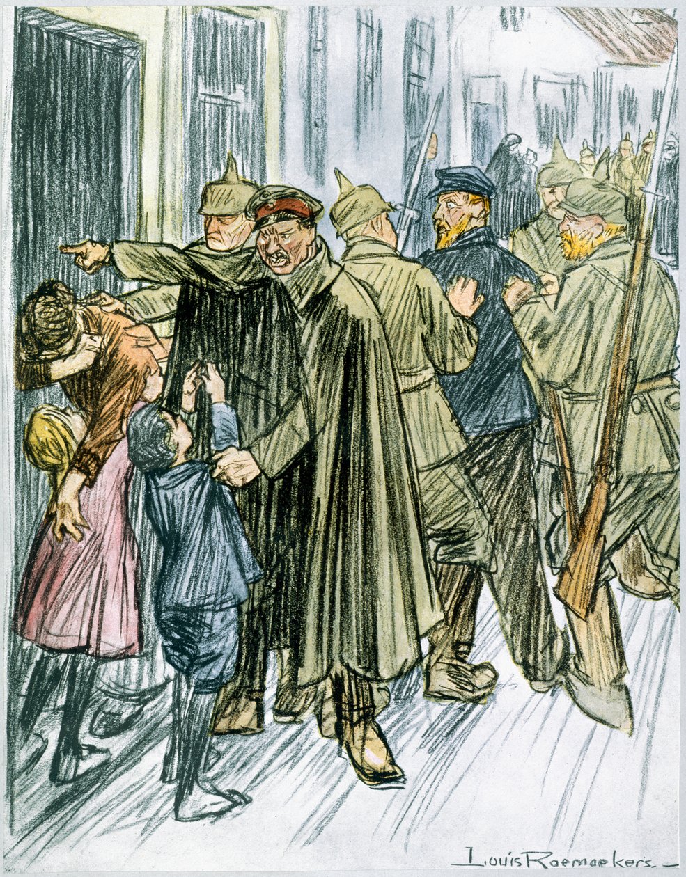 "Manželé a otcové", 1916 od Louis Raemaekers