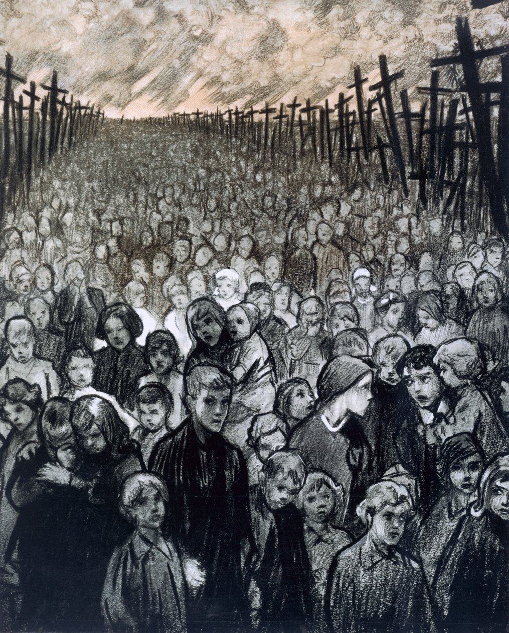 „Kreuzland, Kreuzland uber Alles“, 1916 od Louis Raemaekers
