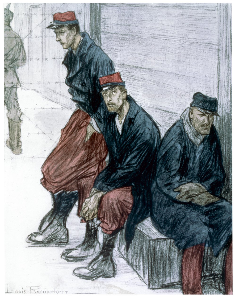 "Vězni", 1916 od Louis Raemaekers