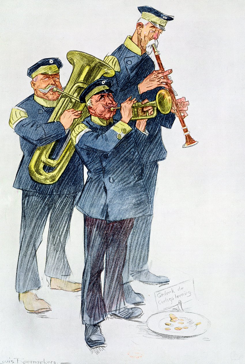„Hudba válečných půjček“, 1916 od Louis Raemaekers