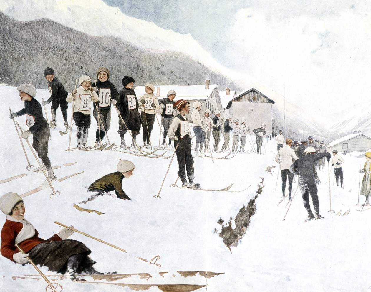 Lyžařské kurzy pro děti od Louis Remy Sabatier