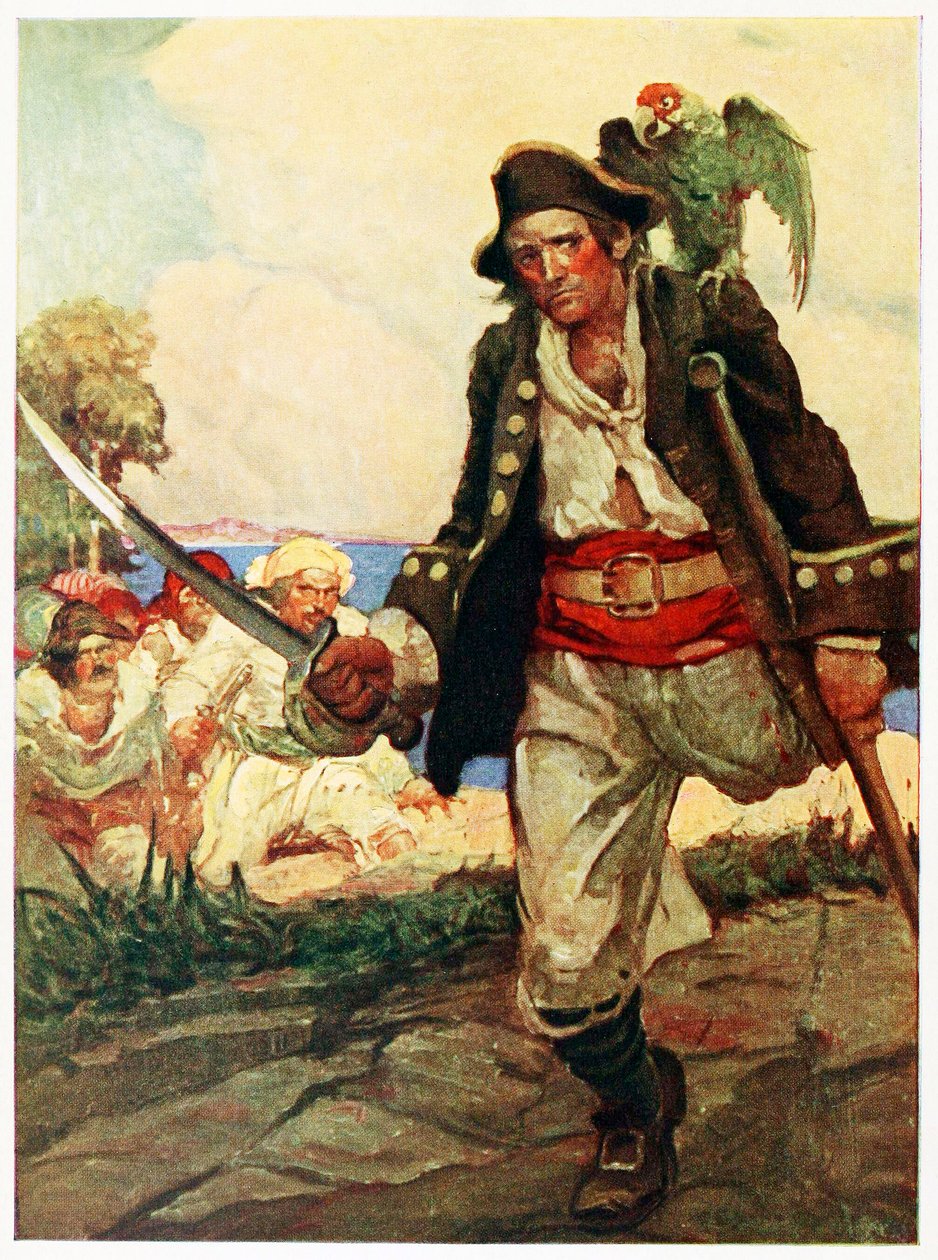 Frontispiece z hospody Treasure Island. 1915. od Louis Rhead