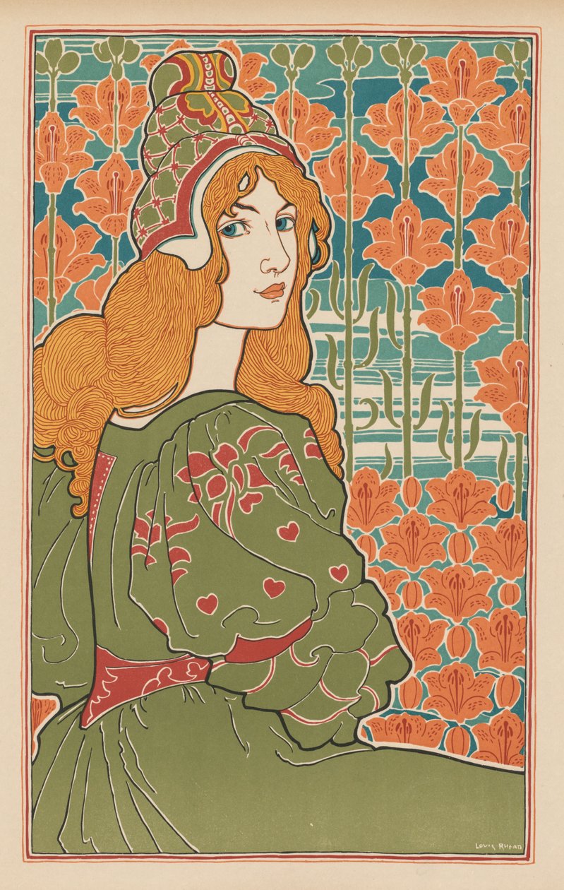 Moderní tisk: Jane od Louis Rhead