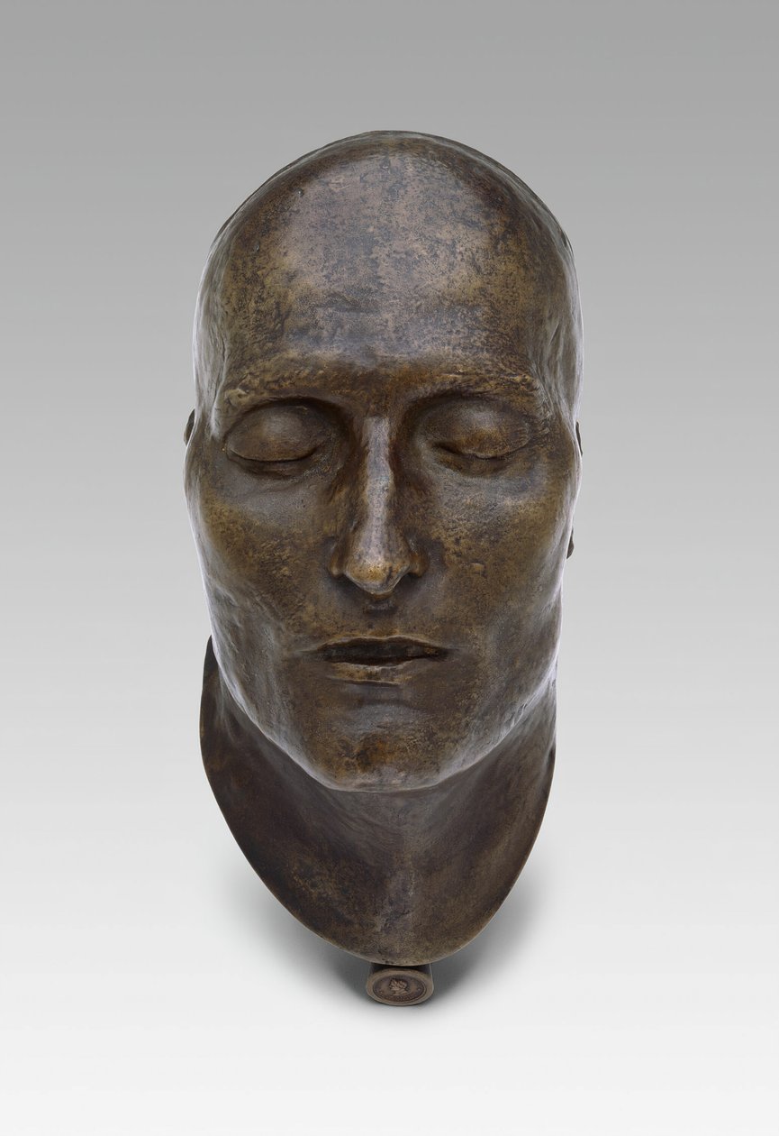 Posmrtná maska Napoleona, model 1821, obsazení 1833 od Louis Richard