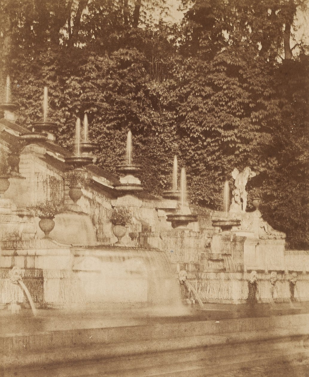 Kaskáda v Chateau de St. Cloud od Louis Rémy Robert
