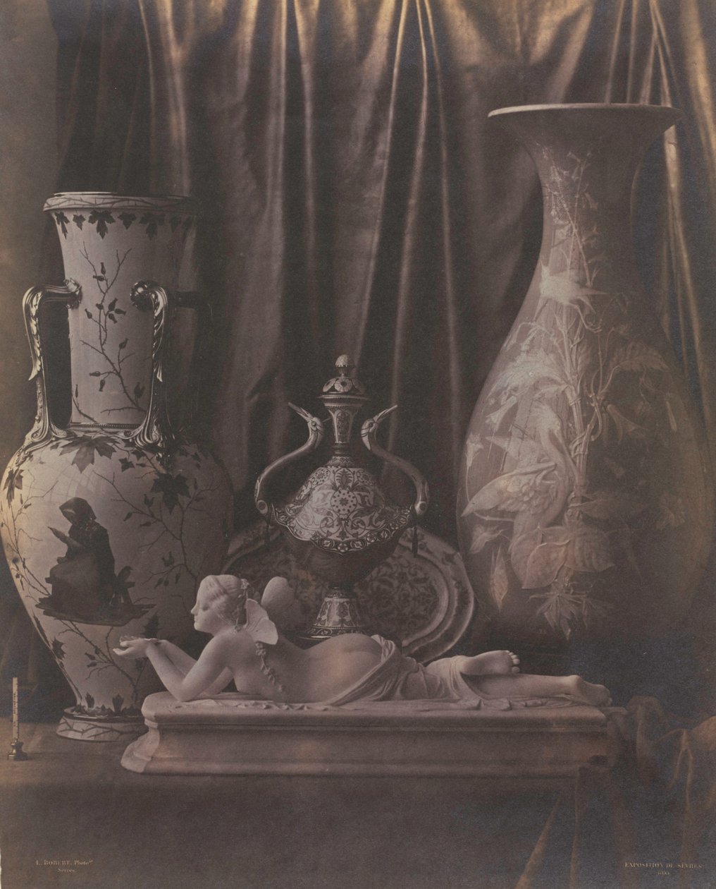 Zátiší s porcelánem od Louis Rémy Robert