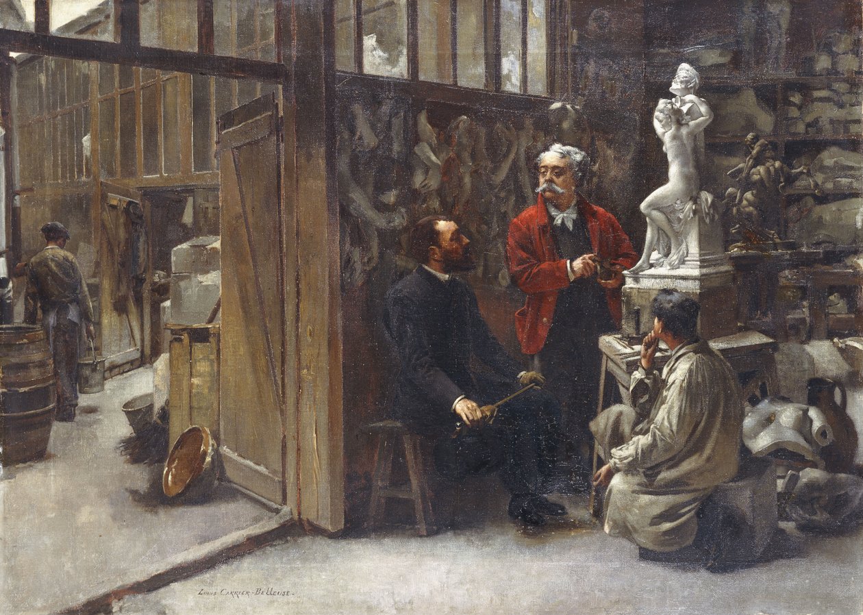 Ateliér sochaře Alberta-Ernesta Carrier-Belleuse od Louis Robert Carrier Belleuse