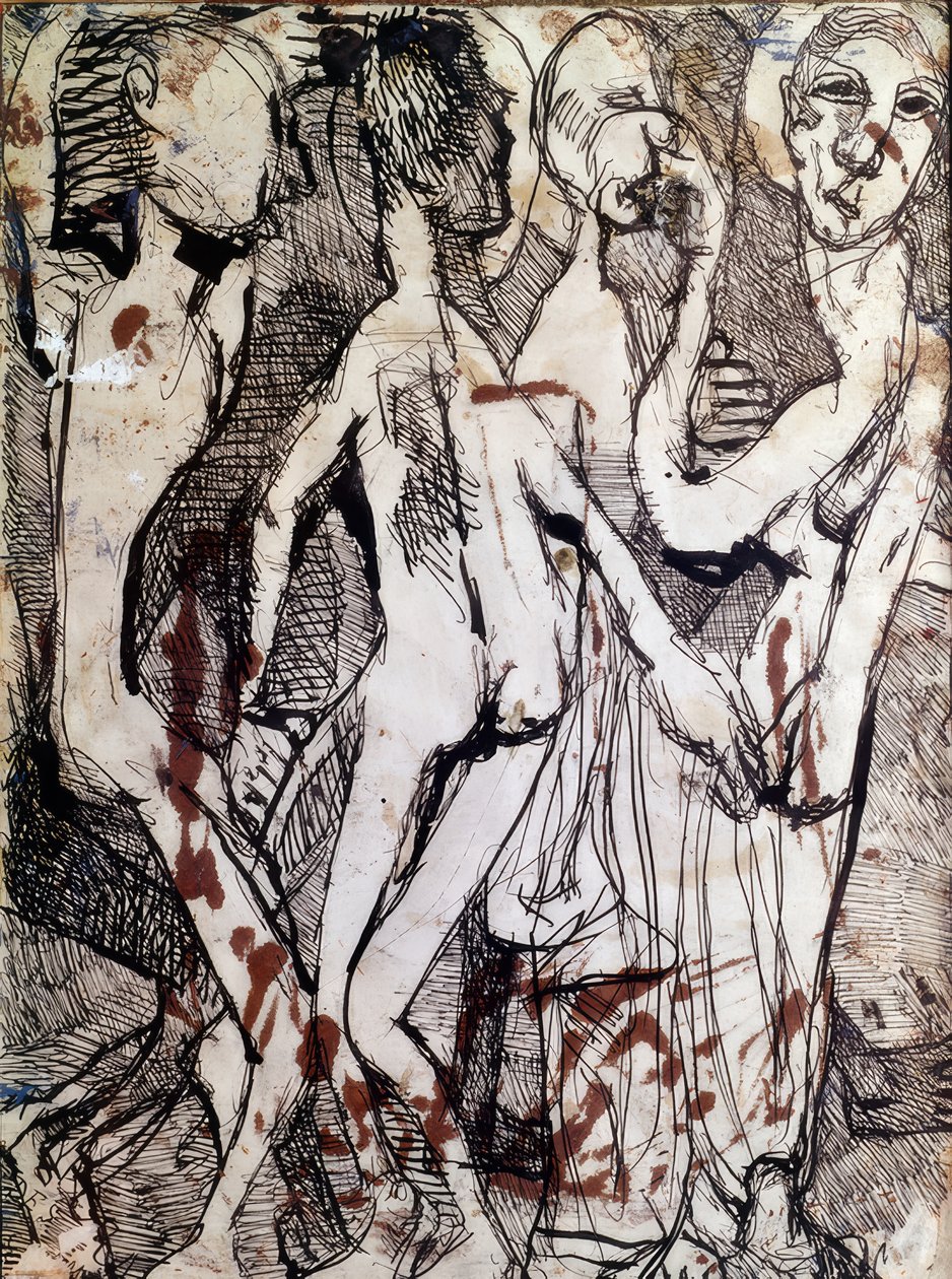 Kompozice s figurami od Louis Soutter