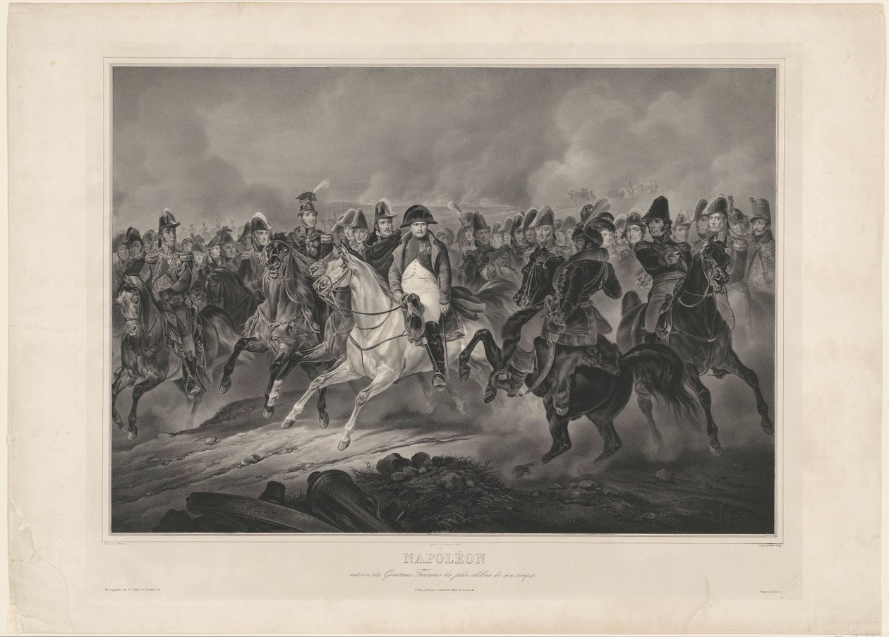 Napoleon a generálové. D. Montein p. od Louis Stanislas Marin Lavigne