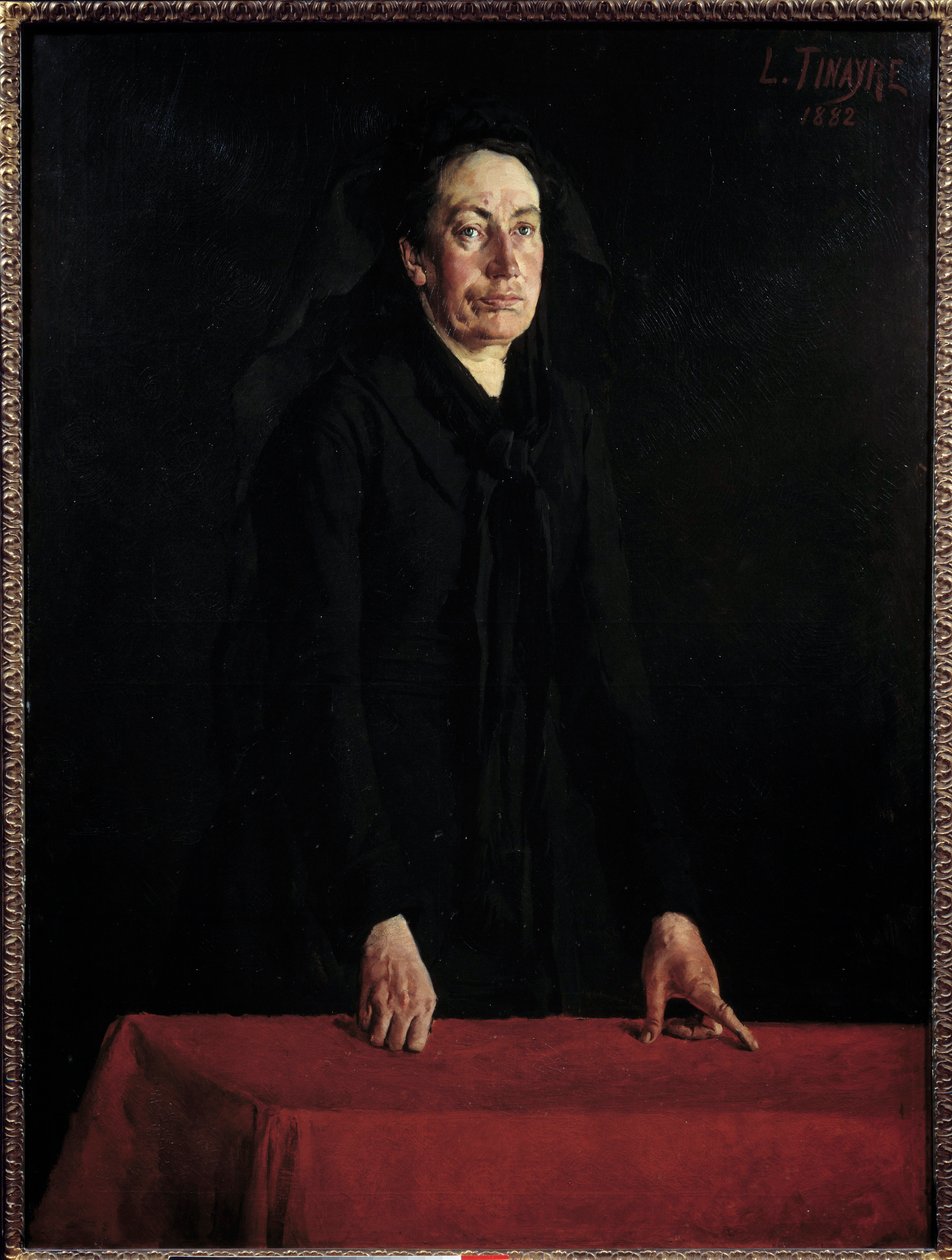 Commune de Paris: “” Portrét Louise Michelové (1830-1905) na pódiu”” Militantní anarchistka u soudu během jejího procesu. Obraz Louis Tinayre (1861-1942) 1882 Ne. 1,29x0,95 m Paříž, Musee Carnavalet Pozor! Použití tohoto díla může být předmětem od Louis Tinayre
