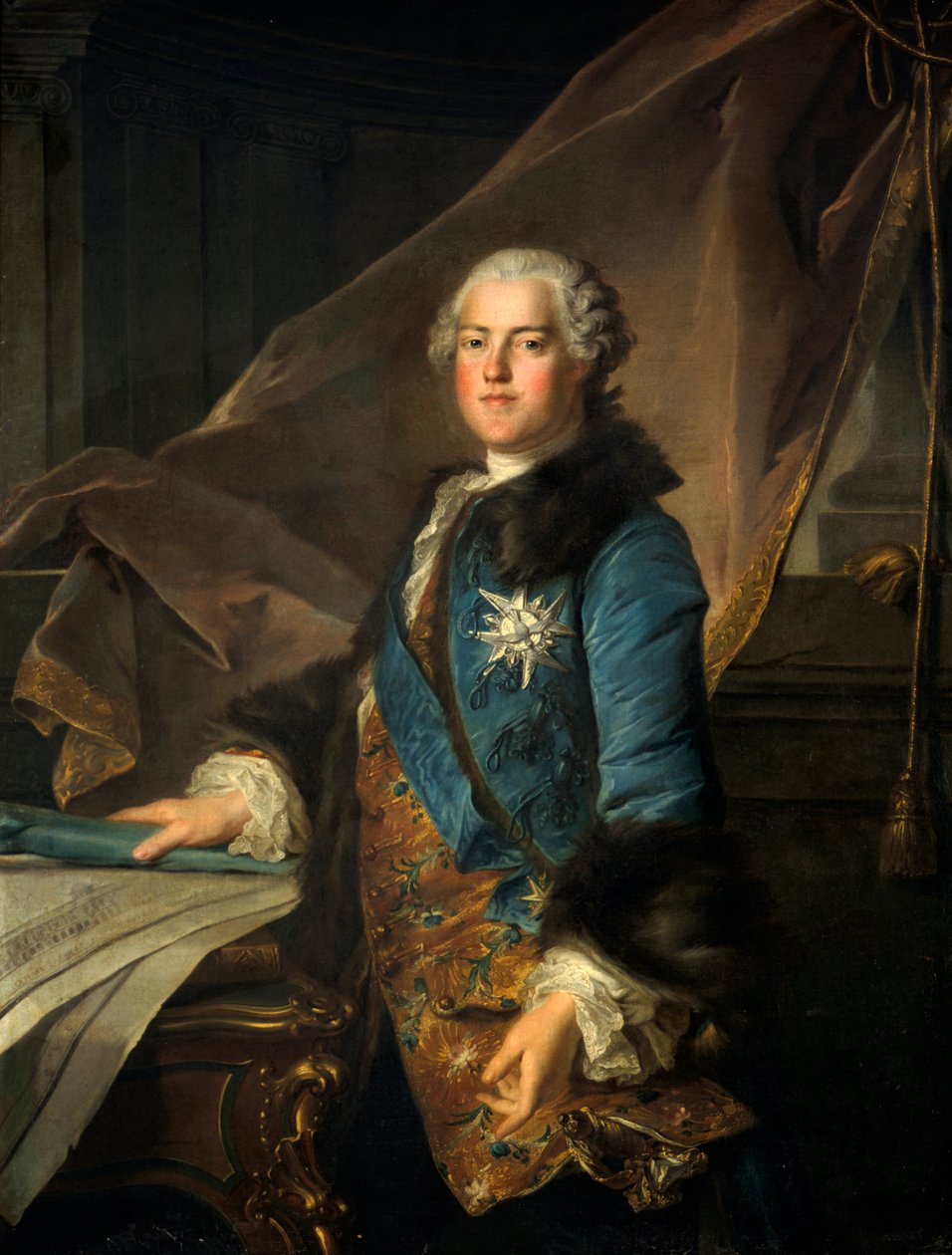 Portrét markýze z Marigny, 1755 od Louis Tocqué