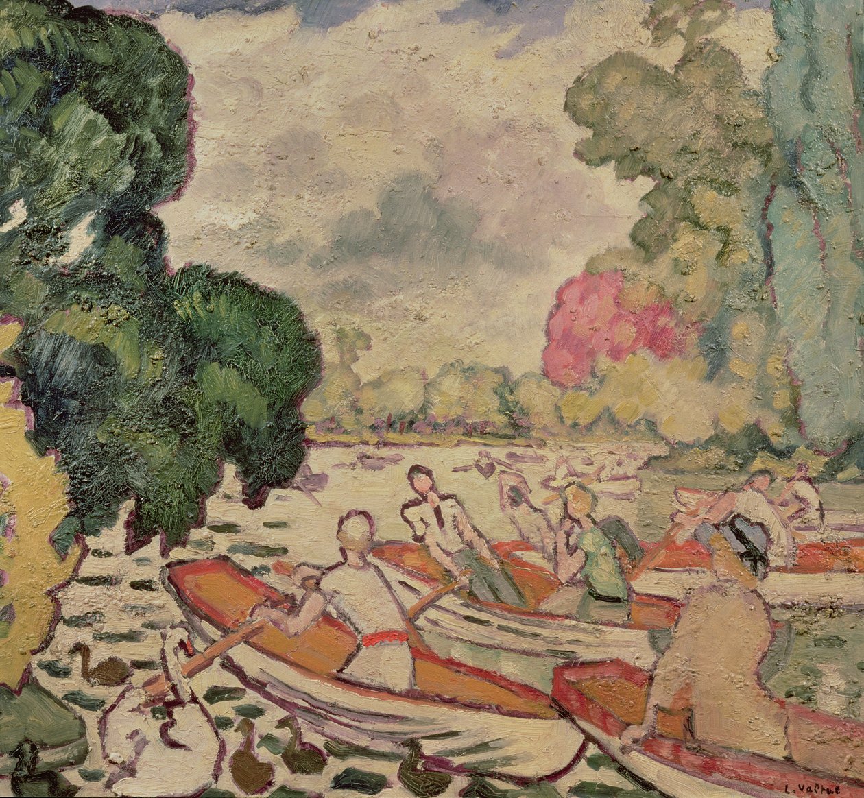 Lodě v Bois de Boulogne od Louis Valtat