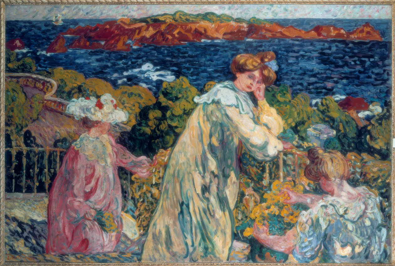 Louis Valtat, "Ženy na balkoně" / Olej na plátně, 1905 od Louis Valtat