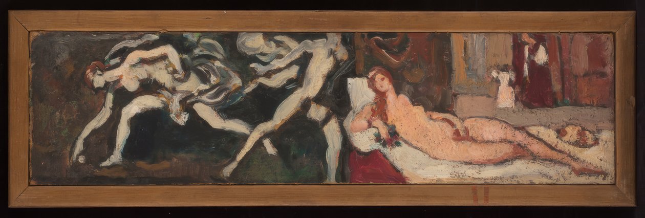 Studie podle Tizianovy Venuše z Urbina a Rasu Atalanty od Guida Reniho, vytvořené během výstavy "Italské umění" v Petit Palais. od Louis Valtat