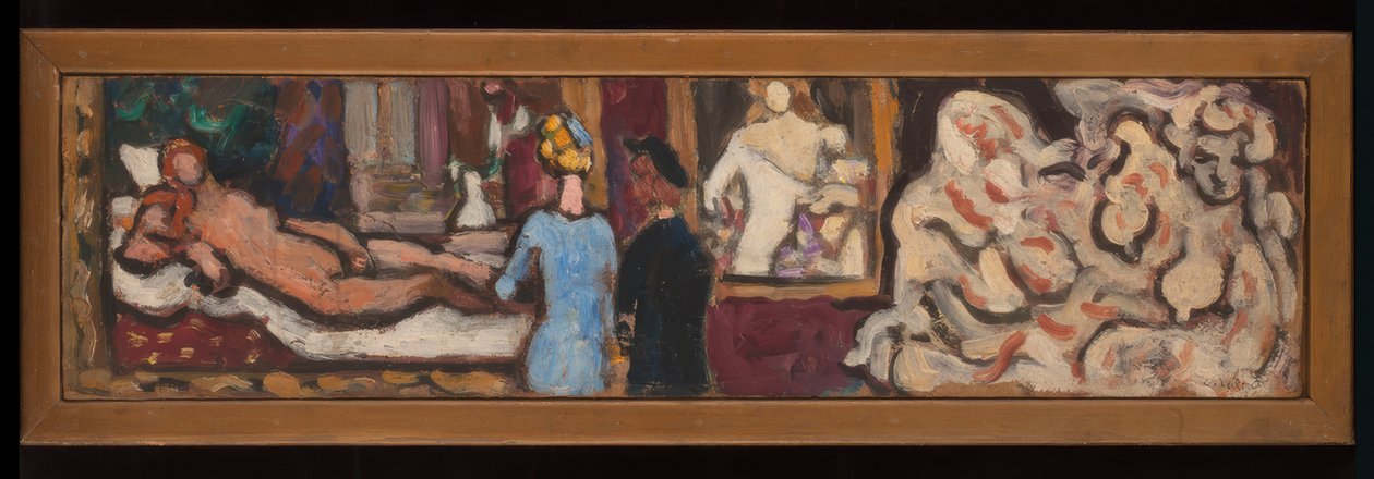 Studie k Tizianově Venuši z Urbina a k flóře, vytvořené během výstavy "Italské umění" v Petit Palais. od Louis Valtat