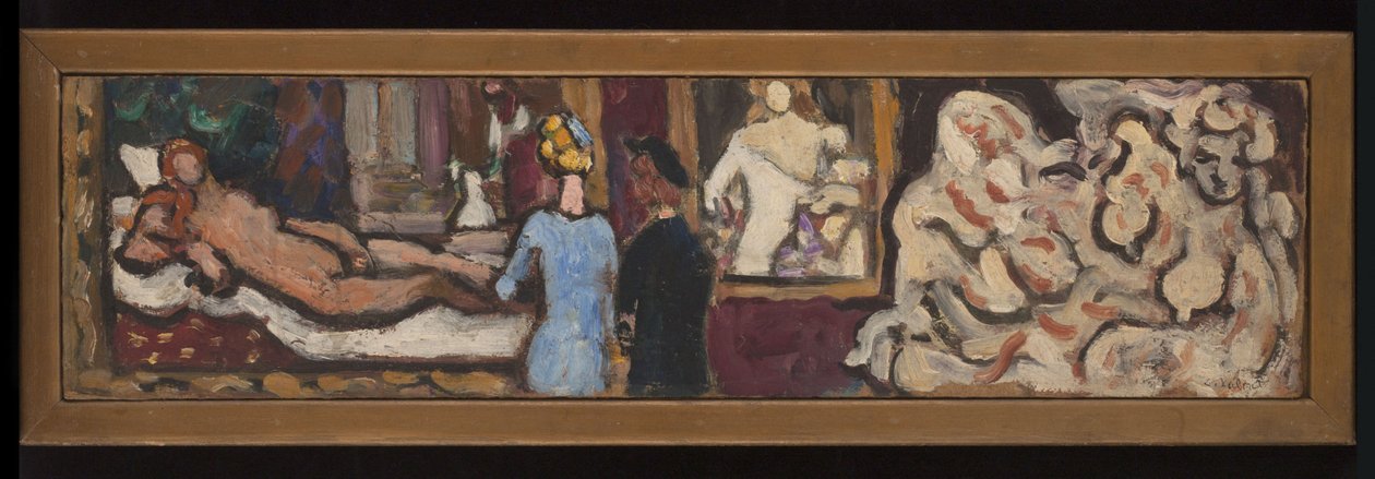 Studie podle Tizianovy Venuše z Urbina a Flóry, vytvořené během výstavy "Italské umění" v Petit Palais, jaro a léto 1935 (olej na kartonu) od Louis Valtat