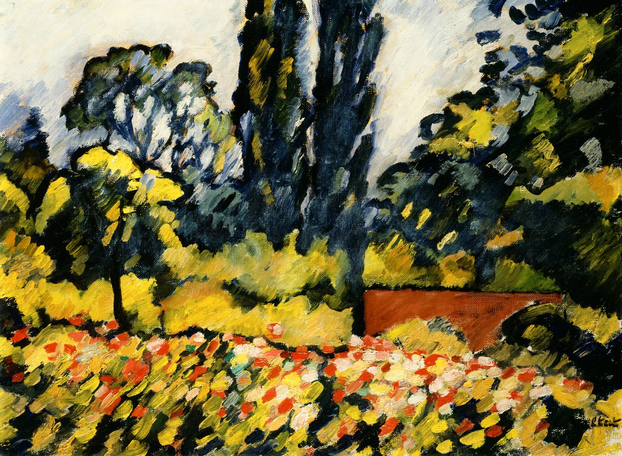 Květná zahrada v Choiselu, kolem roku 1931 (olej na plátně) od Louis Valtat