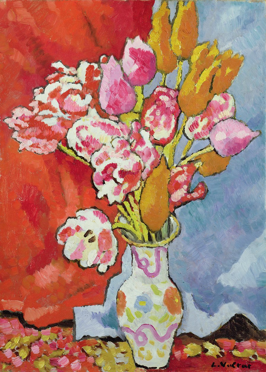 Tulipány, kolem roku 1935 (olej na plátně) od Louis Valtat