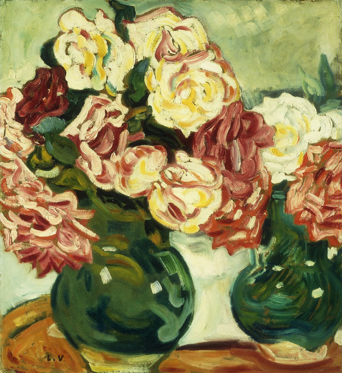 Dvě vázy s růžemi; Deux Vases de Roses od Louis Valtat