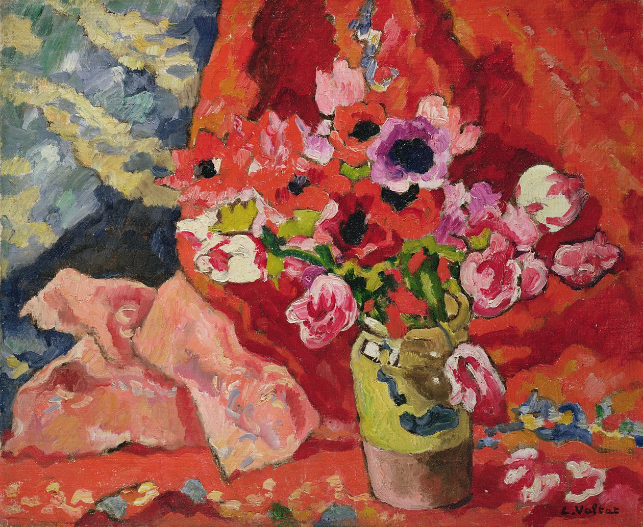 Váza s květinami od Louis Valtat
