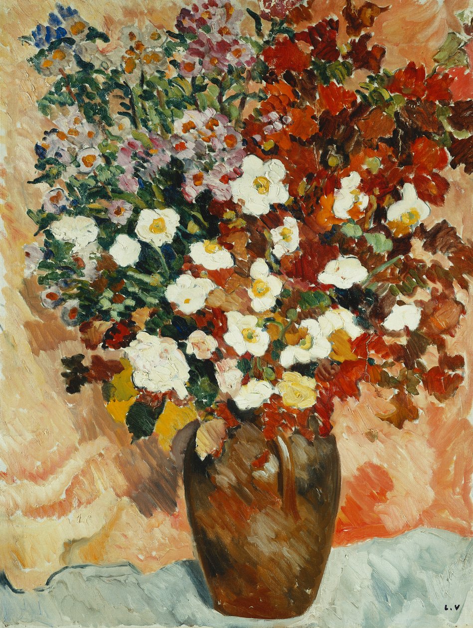 Váza s květinami; Vase de Fleurs, kolem roku 1929 (olej na plátně) od Louis Valtat