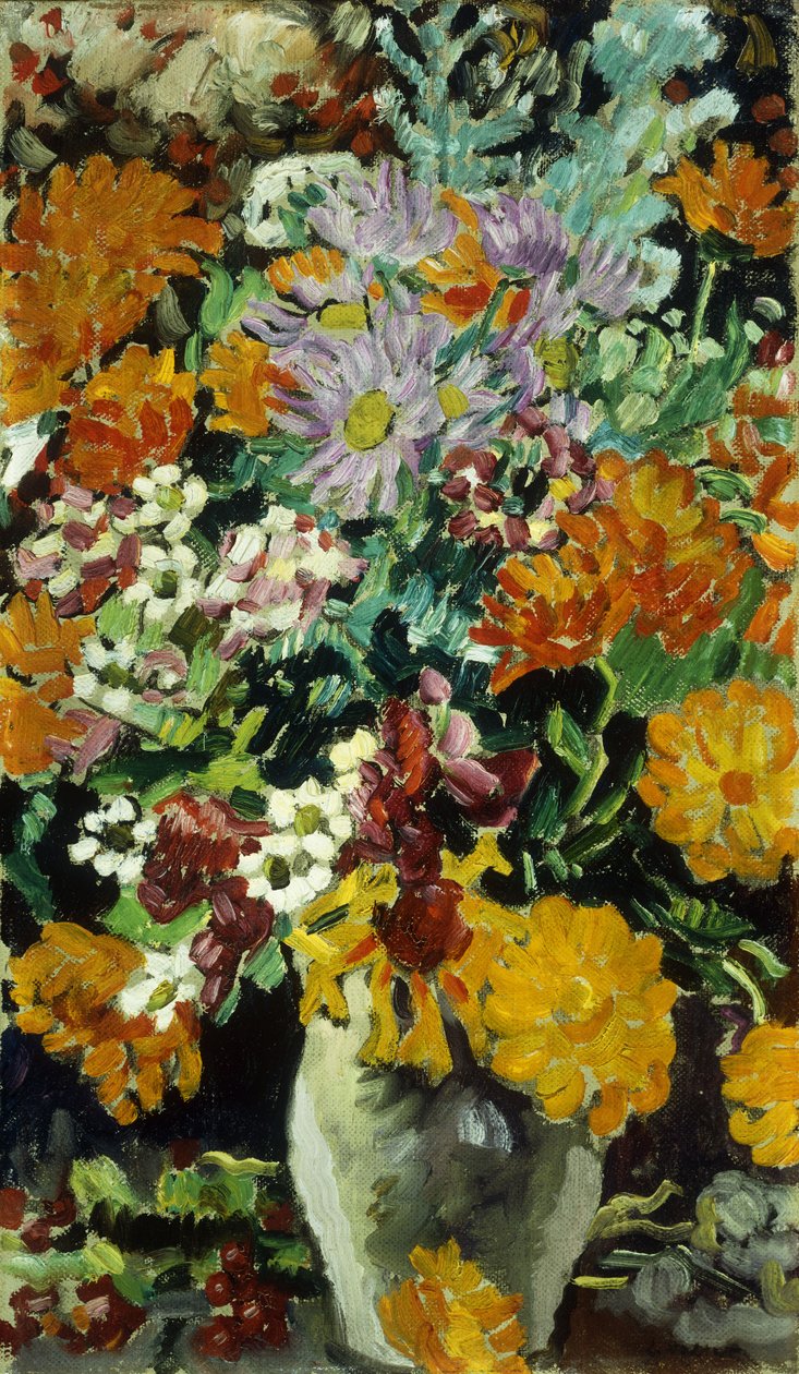 Váza s květinami; Vase de Fleurs, kolem roku 1930 (olej na plátně) od Louis Valtat