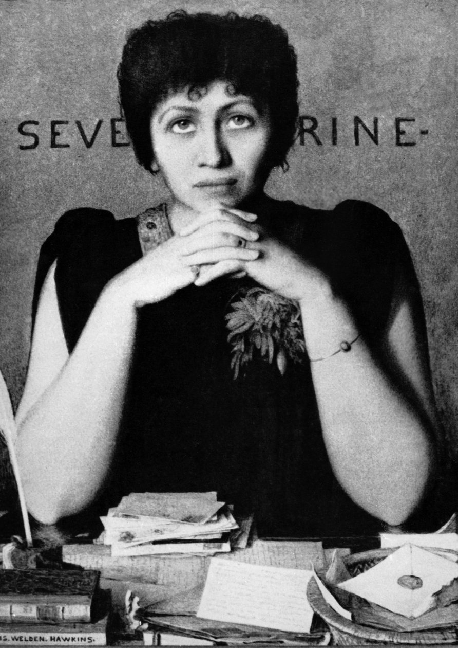Severine (Caroline Remy 1855-1929) francouzská spisovatelka, feministka, novinářka od Louis Welden Hawkins