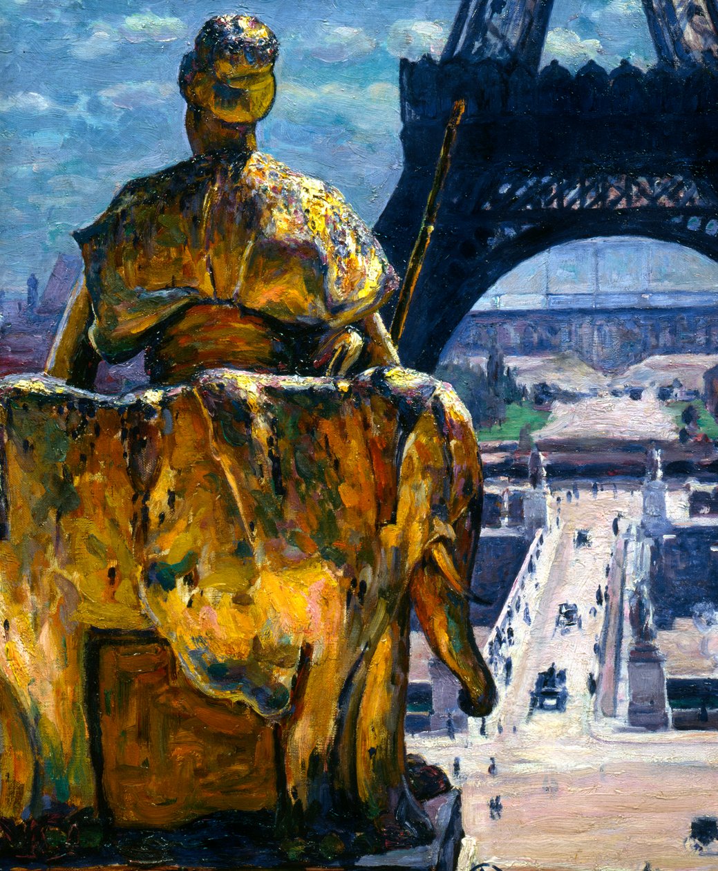 Eiffelova věž, 1900 od Louis Welden Hawkins