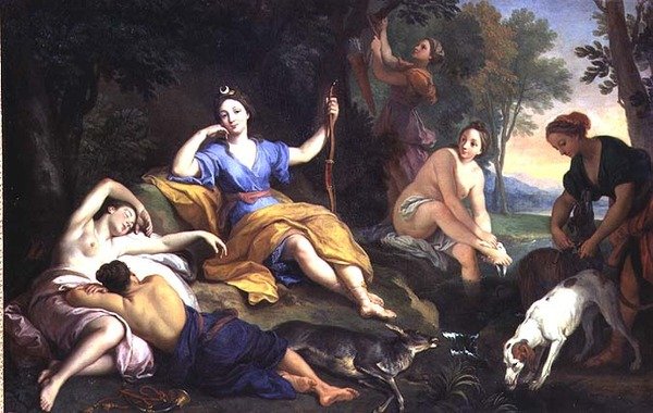 Diana odpočívá od Louis de (1654 1733) Boullongne