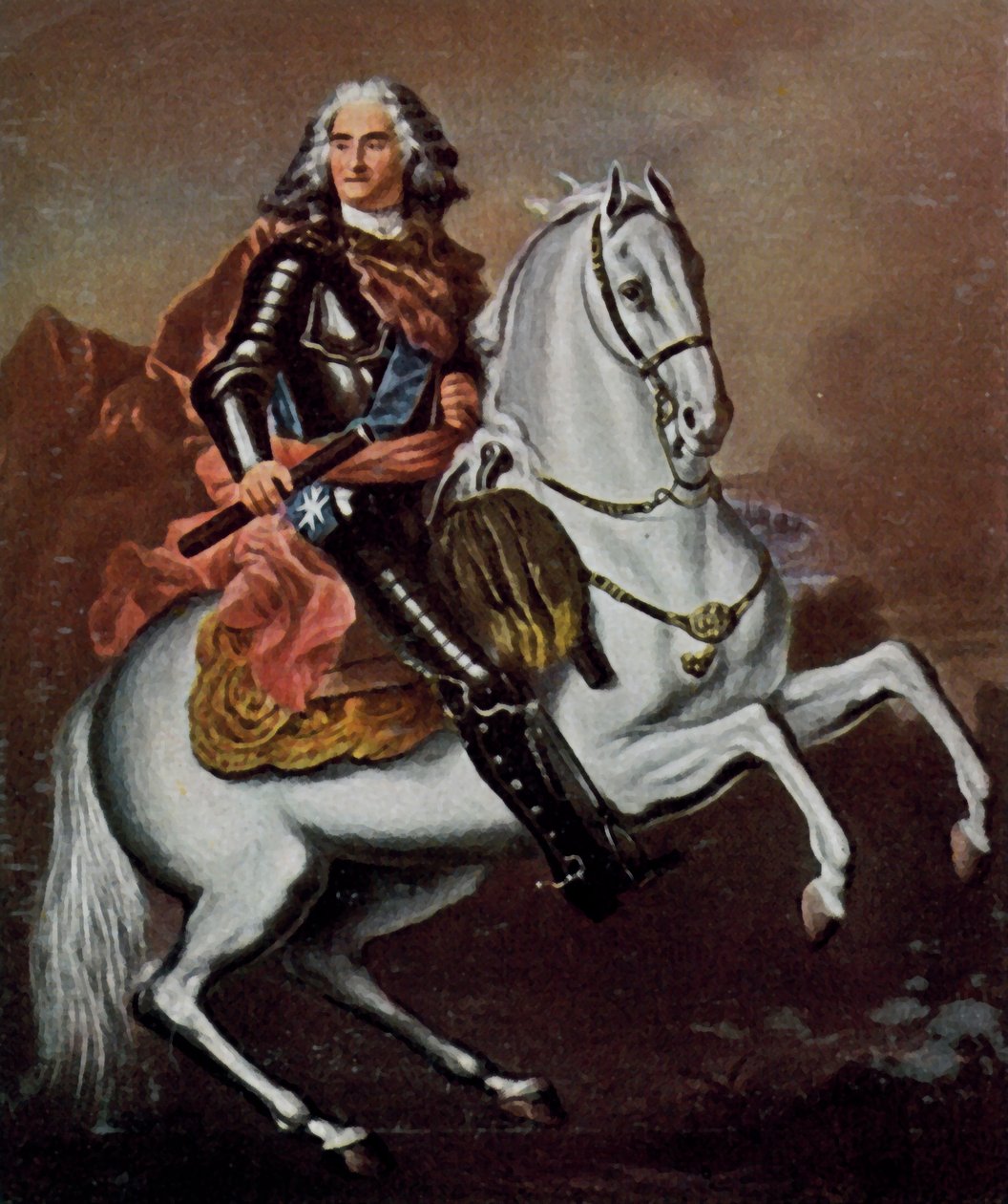 August Silný od Louis de (after) Silvestre