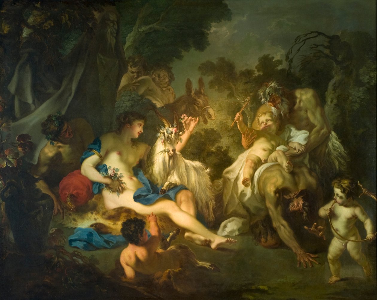 The Infancy of Bacchus, c.1700-10 (olej na plátně) od Louis de Boullogne