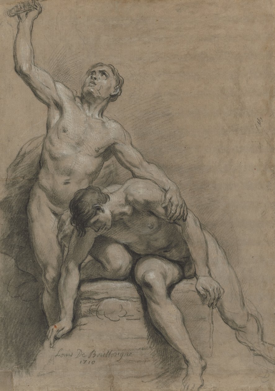 Dva mužské akty, 1710. od Louis de Boullogne