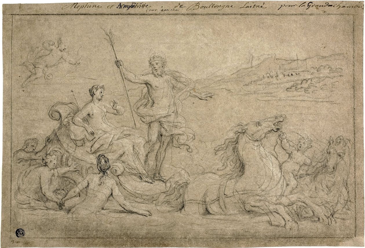 Triumf Neptuna a Amfitritu, 1706-07 od Louis de Boullongne