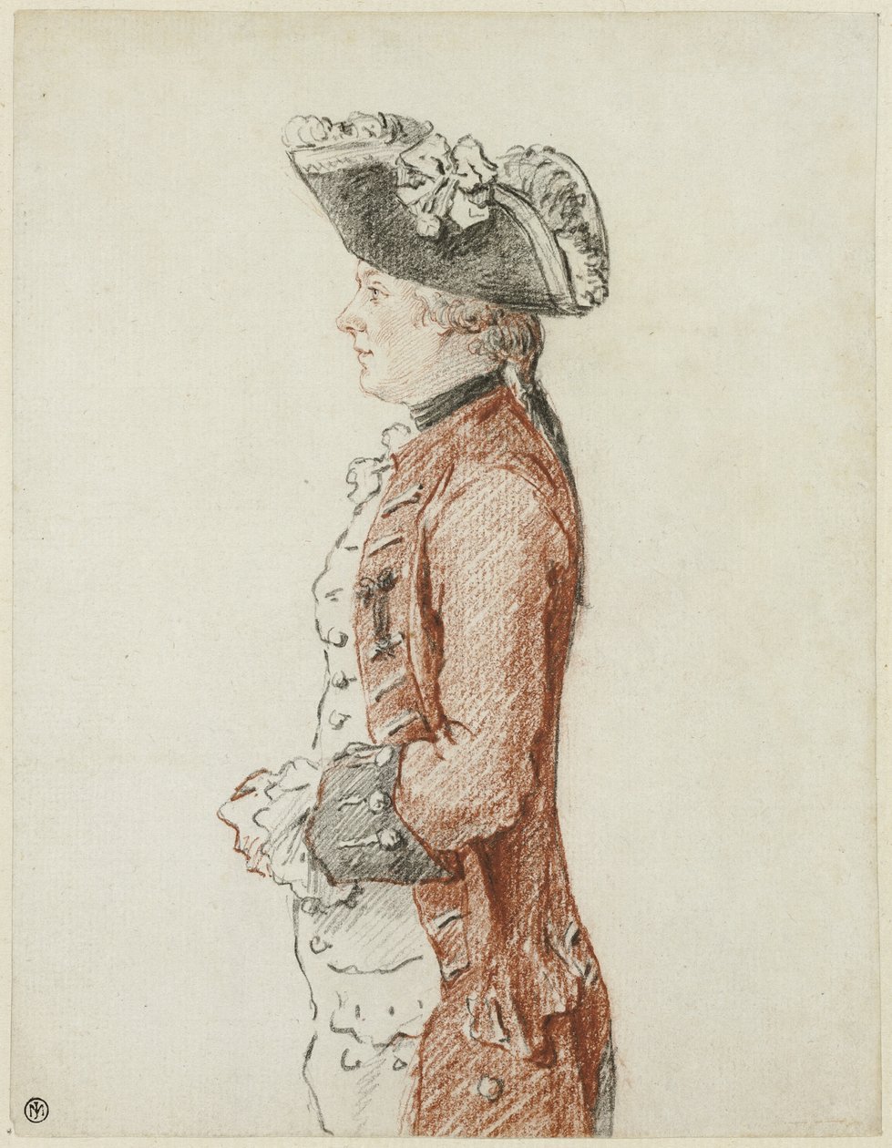 Portrét kavalíra de Lézay od Louis de Carmontelle
