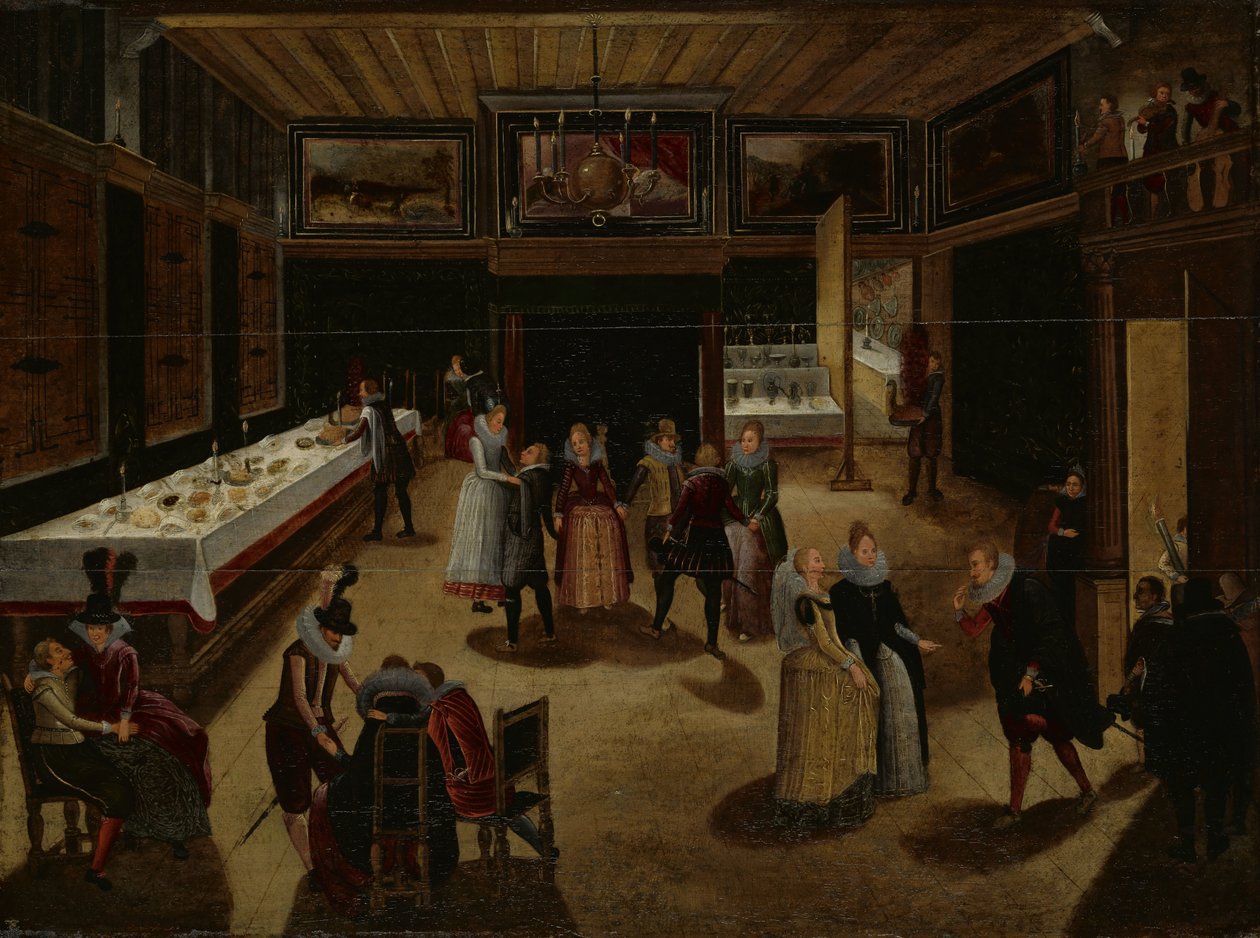 Večerní párty od Louis de Caullery (manner of)