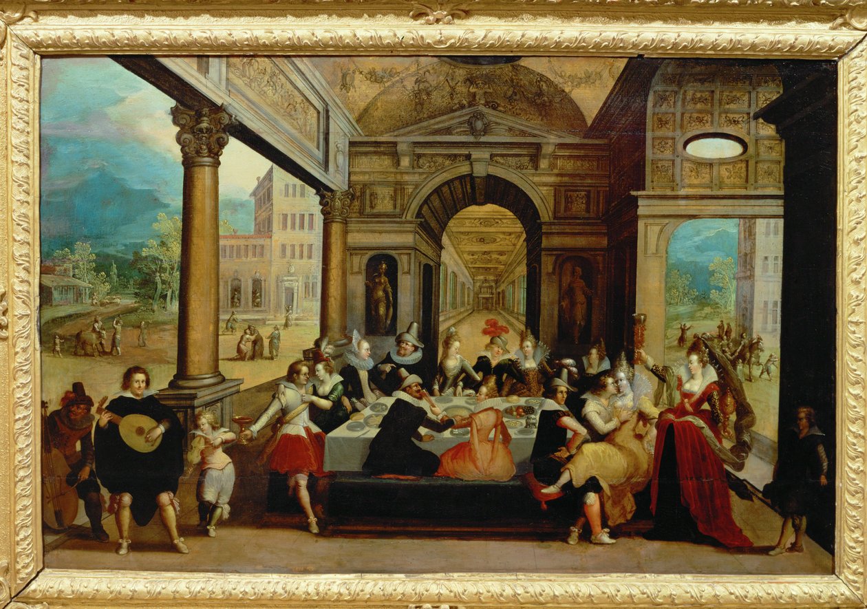 Scény ze života marnotratného syna (malba na plátně) od Louis de Caullery