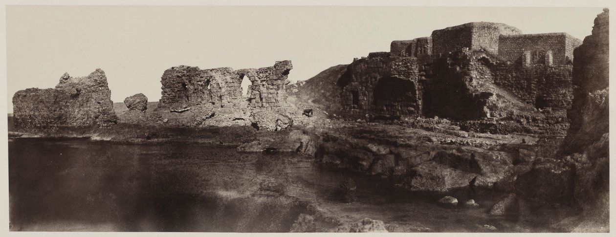 Kaalat el Athlit, Sýrie, Pohled z moře, 1859. od Louis de Clercq