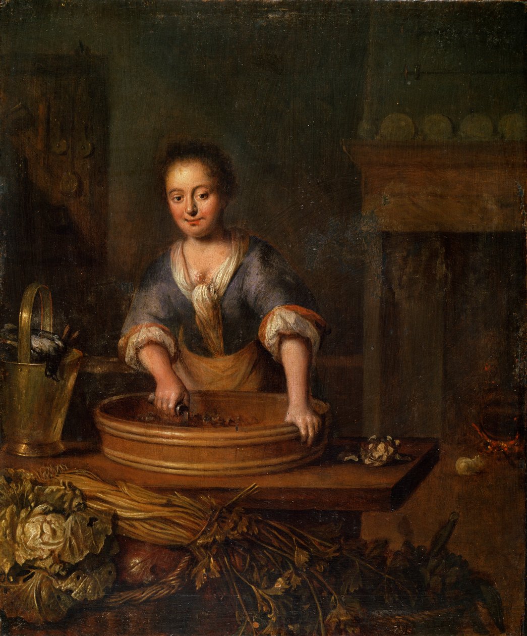 Cook, holandská malba 18. století od Louis de Moni