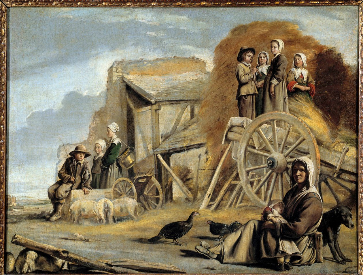 Vozík aneb návrat sena Obraz Louis Le Nain (1593-1648) od Louis le Nain