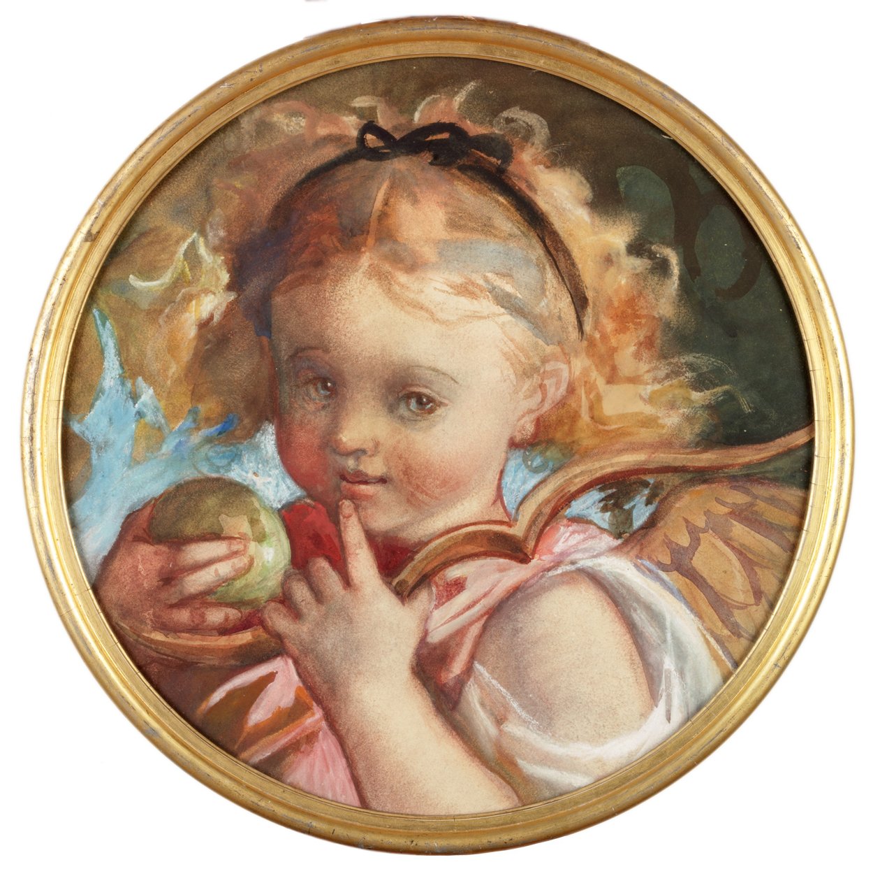Portrét Amy Todd (tělové barvy a akvarel na papíře) od Louisa Anne Waterford