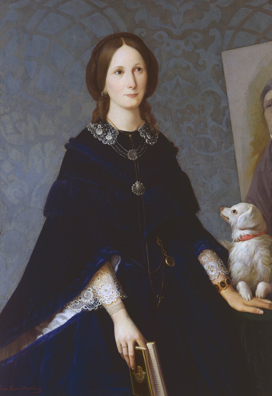 Autoportrét, cca 1865, obraz Louisy Grace Bartolini (1818-1865), olej na plátně od Louisa Grace Bartolini