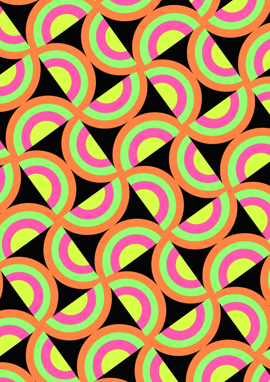 Psychedelické čtverce (digitální) od Louisa Hereford