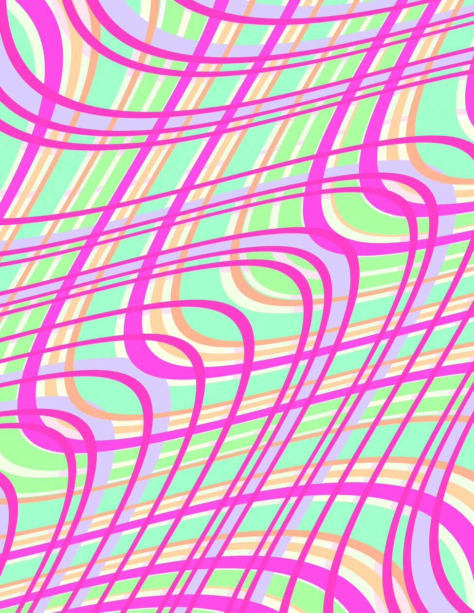 Swirly Check, 2011 (digitální) od Louisa Hereford