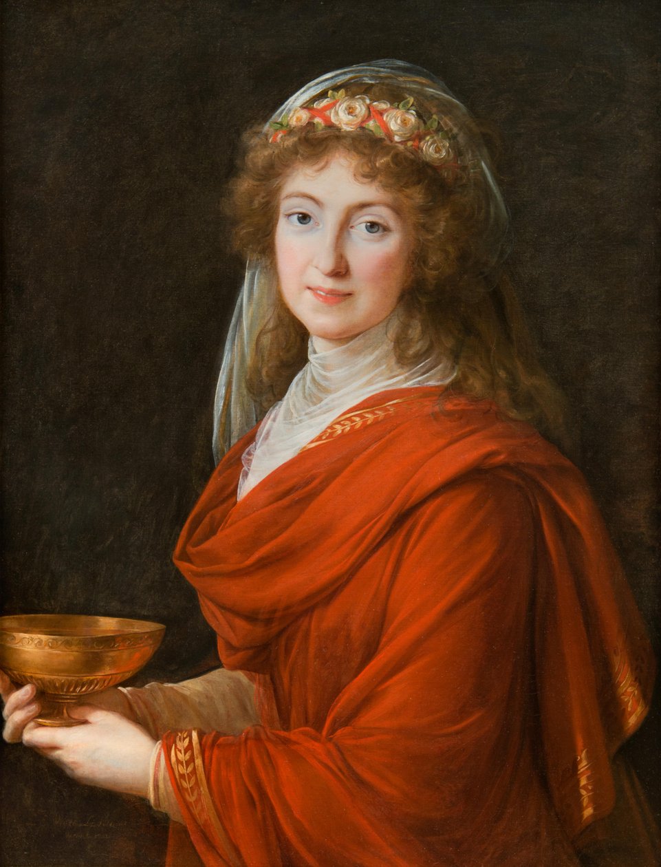 Adam Williams Fine Art Ltd Portrét hraběnky Siemontkowsky Bystry (POZNÁMKA od Elisabeth Louise Vigee Lebrun
