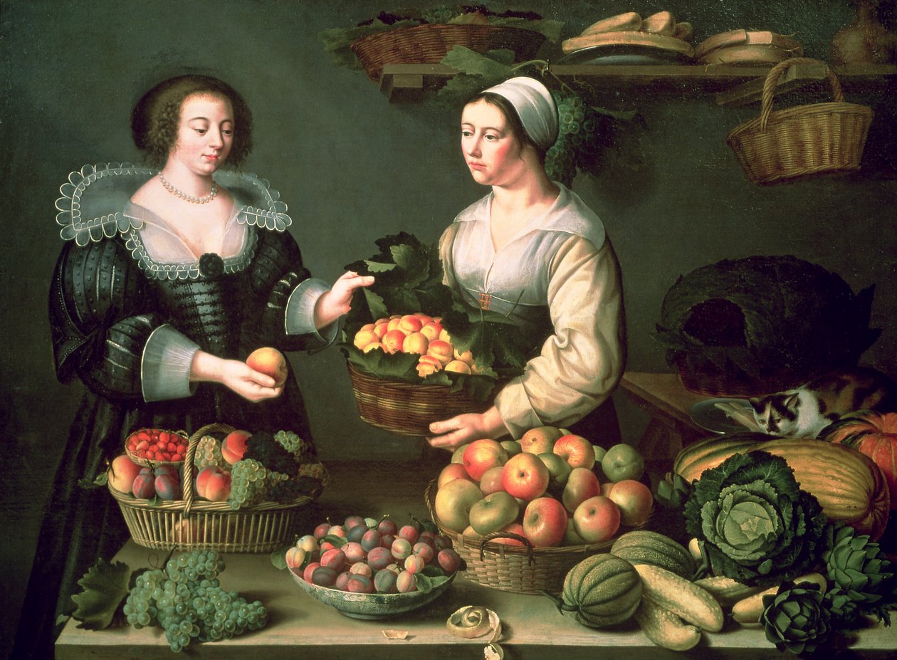 The Fruit and Vegetable Seller  od Louise Moillon